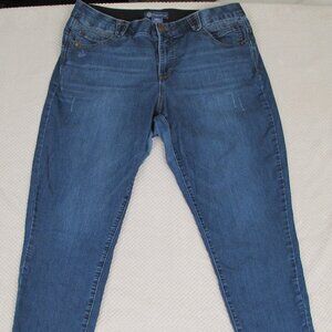 Democracy "Ab"solution Jeans Women's Plus Size 18W Blue Mid Rise Stretch 655